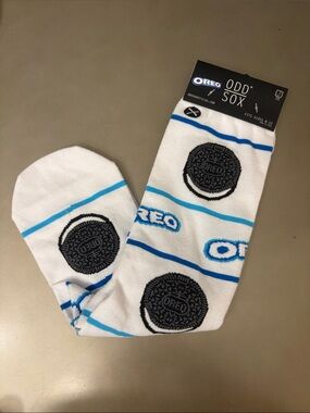 OREO White & Blue Novelty Crew Socks - unisex